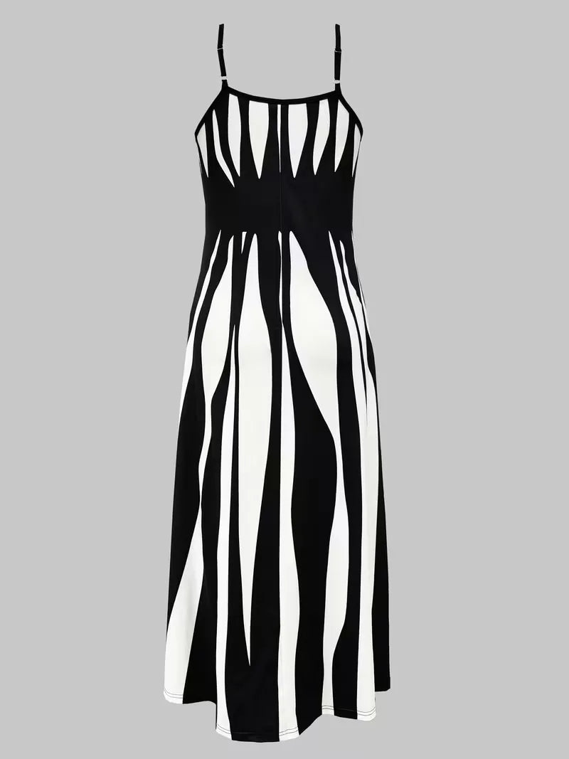 A-lijn jurk met spaghetti straps